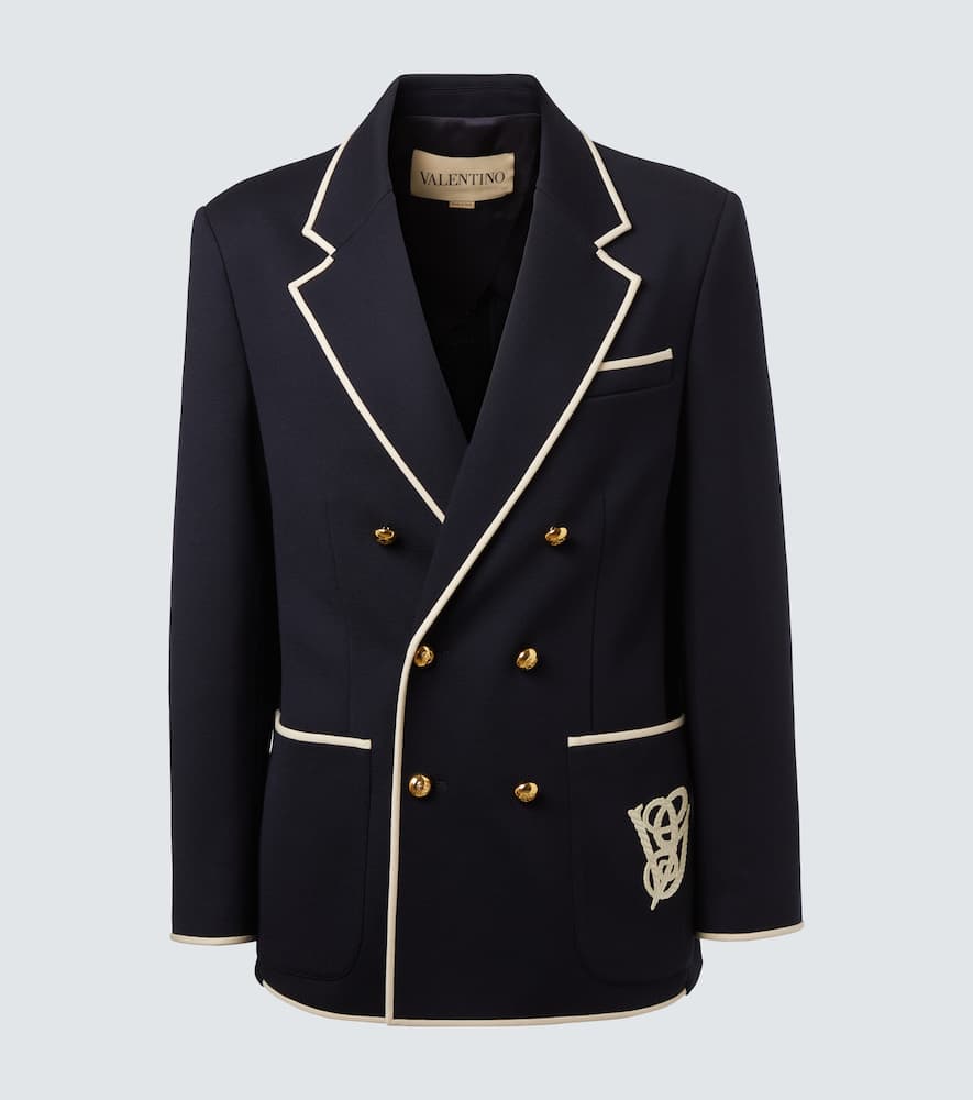 Wool jersey blazer
