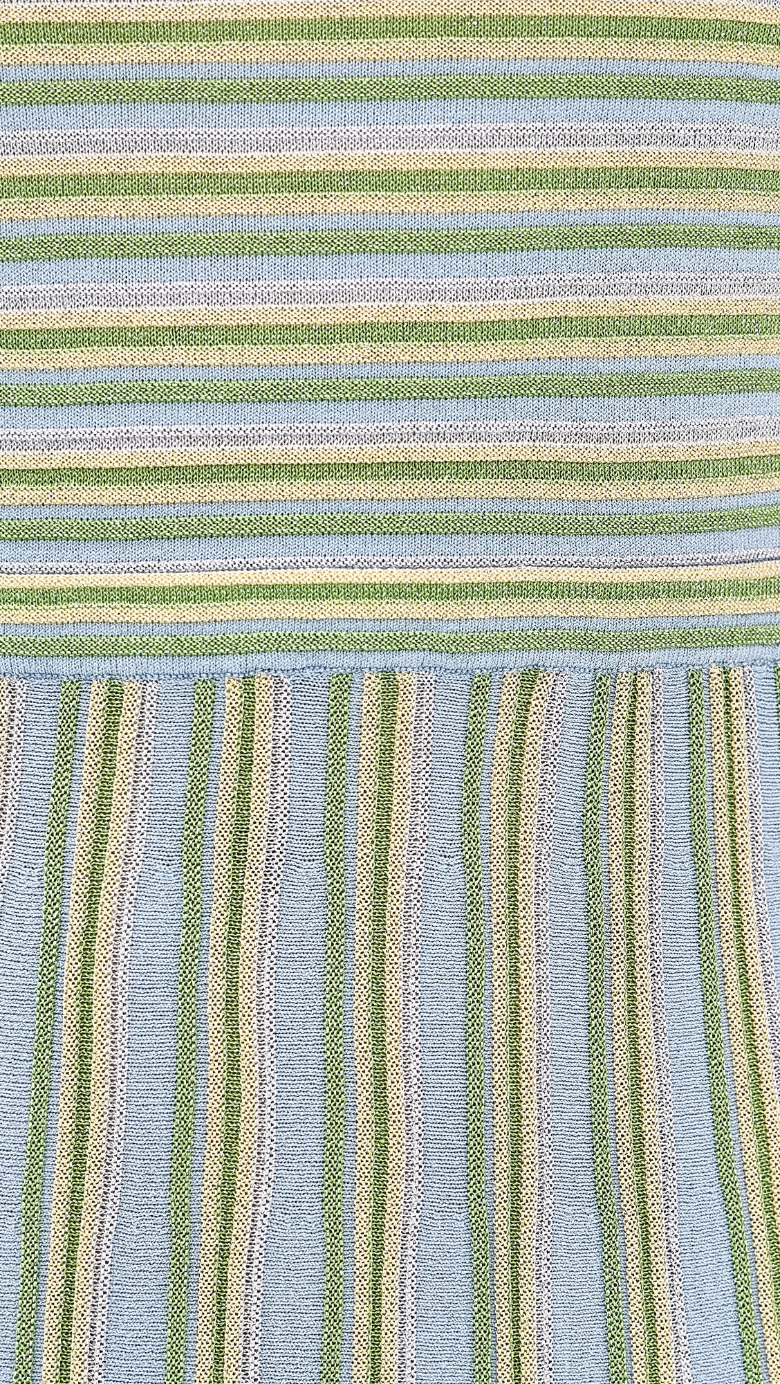 Emilia Knit Dress Powder Blue Multi
