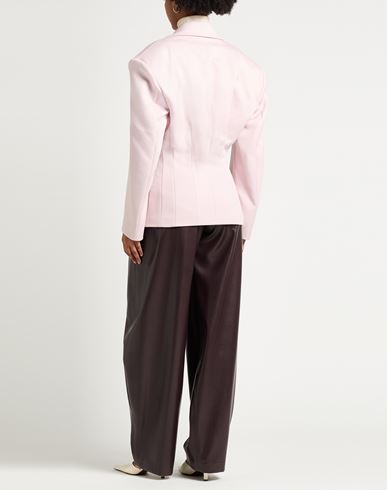Woman Blazer Pink Size 2 Polyamide, Virgin Wool
