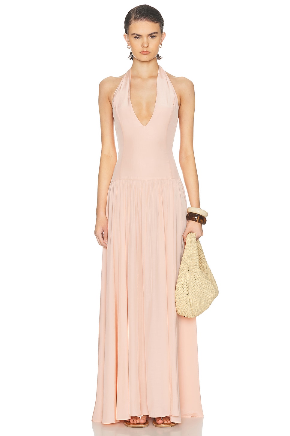 Shani Shemer Astrid Maxi Dress in Pink Blush - Blush. L also in M