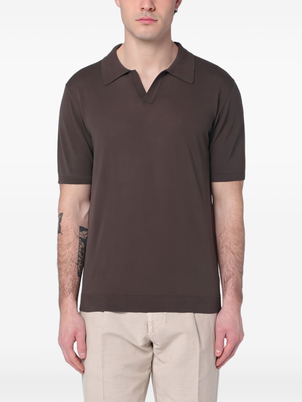 Roberto Collina jersey T-Shirt - Brown