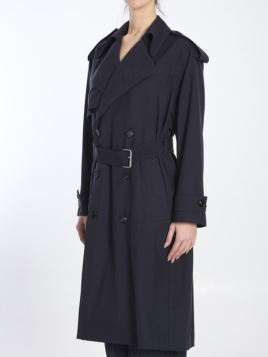Fine Wool Trench Coat