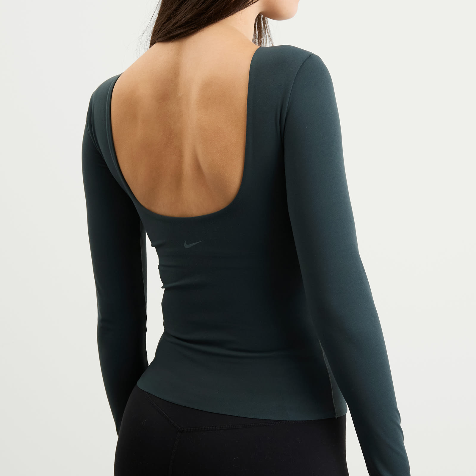 Women's Zenvy Long Sleeve T-Shirt Seaweed/White
