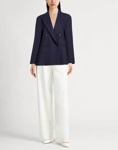 Woman Blazer Midnight blue Size 4 Polyester, Viscose, Elastane