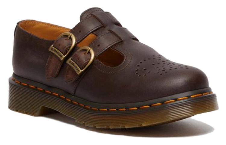 (WMNS) 8065 Crazy Horse Leather Mary Jane Shoes 'Dark Brown'
