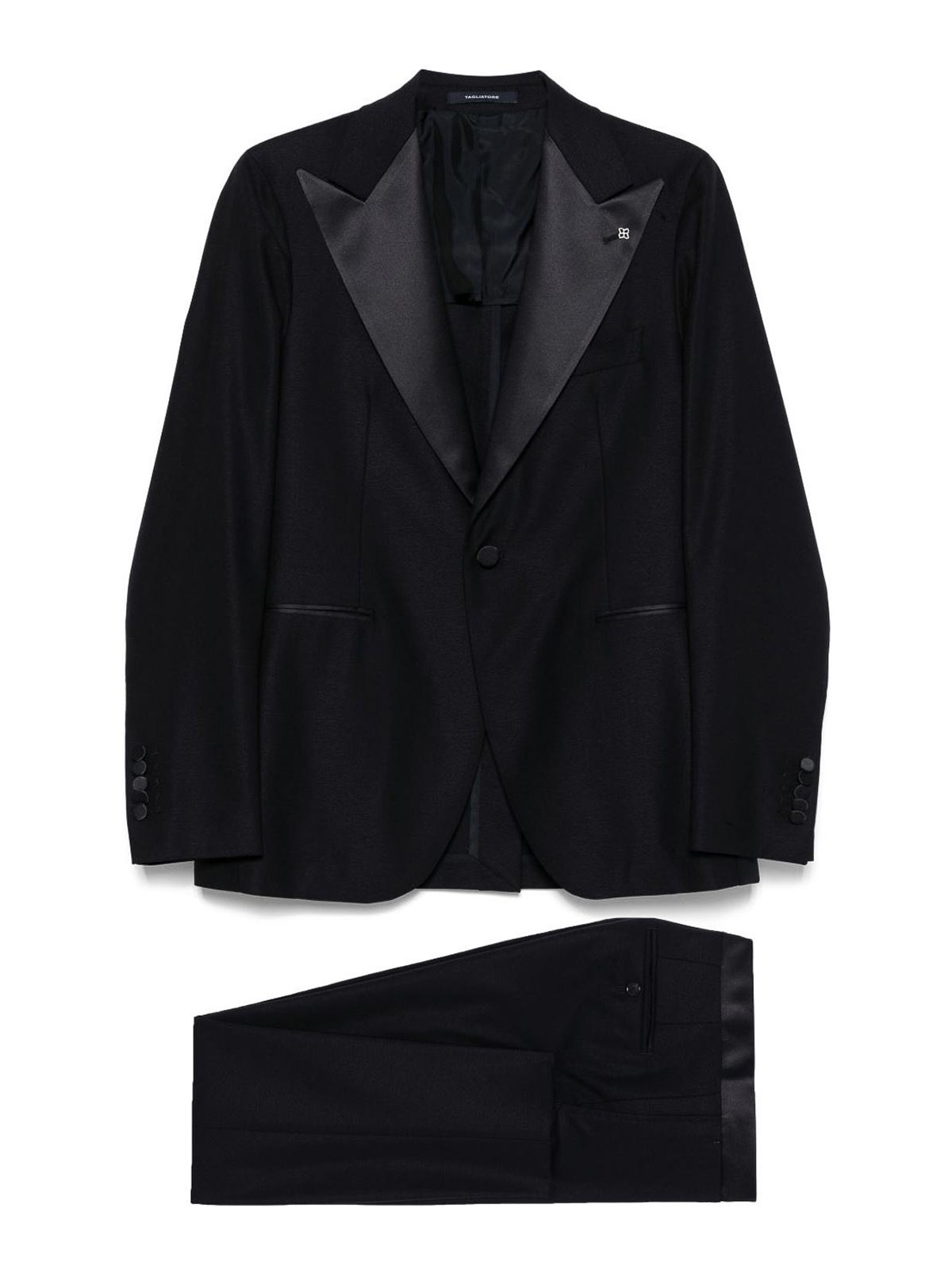 Blue Virgin Wool Single-Breasted Suit