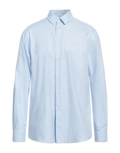 Man Shirt Light blue Size 16 Cotton