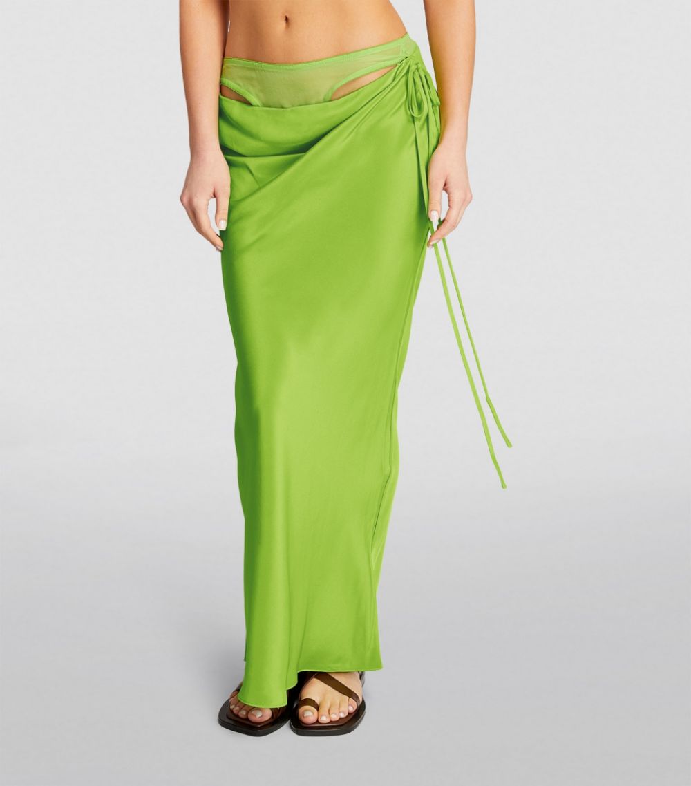 Silk Cowl Skirt