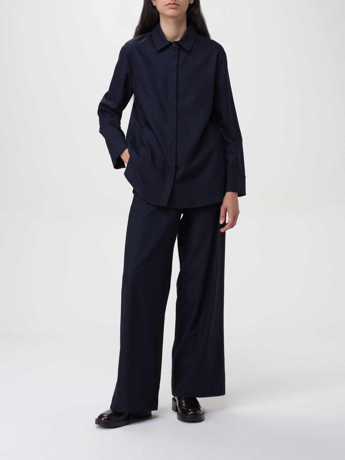 Pants Woman color Blue