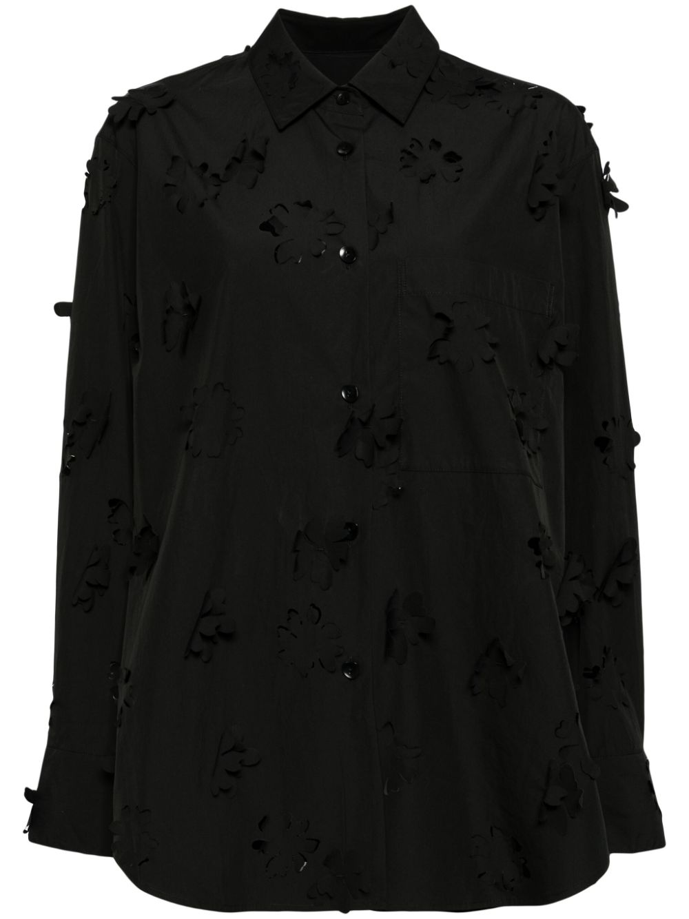 Oversized cut-out shirt - Black