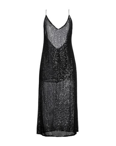 The Nina Studio Woman Midi dress Black Size M Polyester