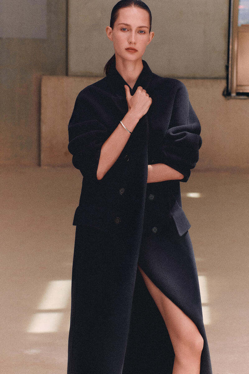 Tailored Double-Faced Wool Long Coat