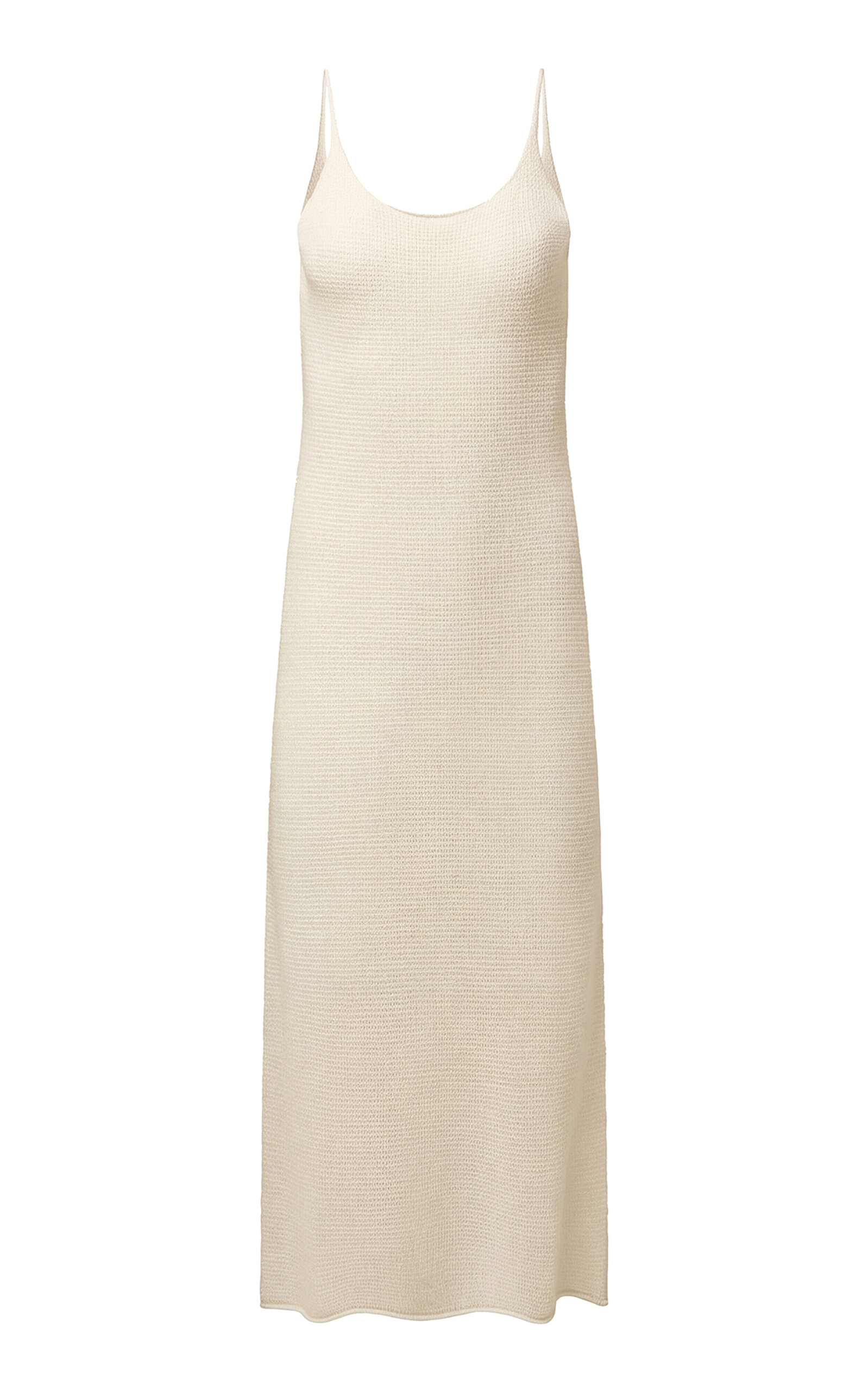 Textured Linen Sweater Scoop Maxi Dress - Moda Operandi
