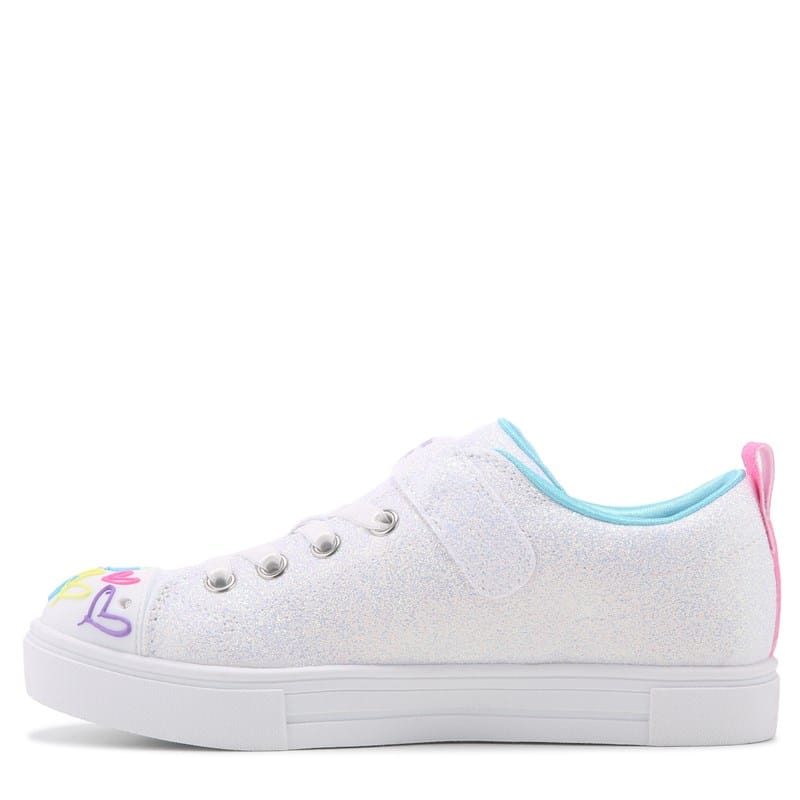 Kids' Twinkle Sparks Light Up Sneaker Toddler/Little Kid Shoes (White Heart Multi)