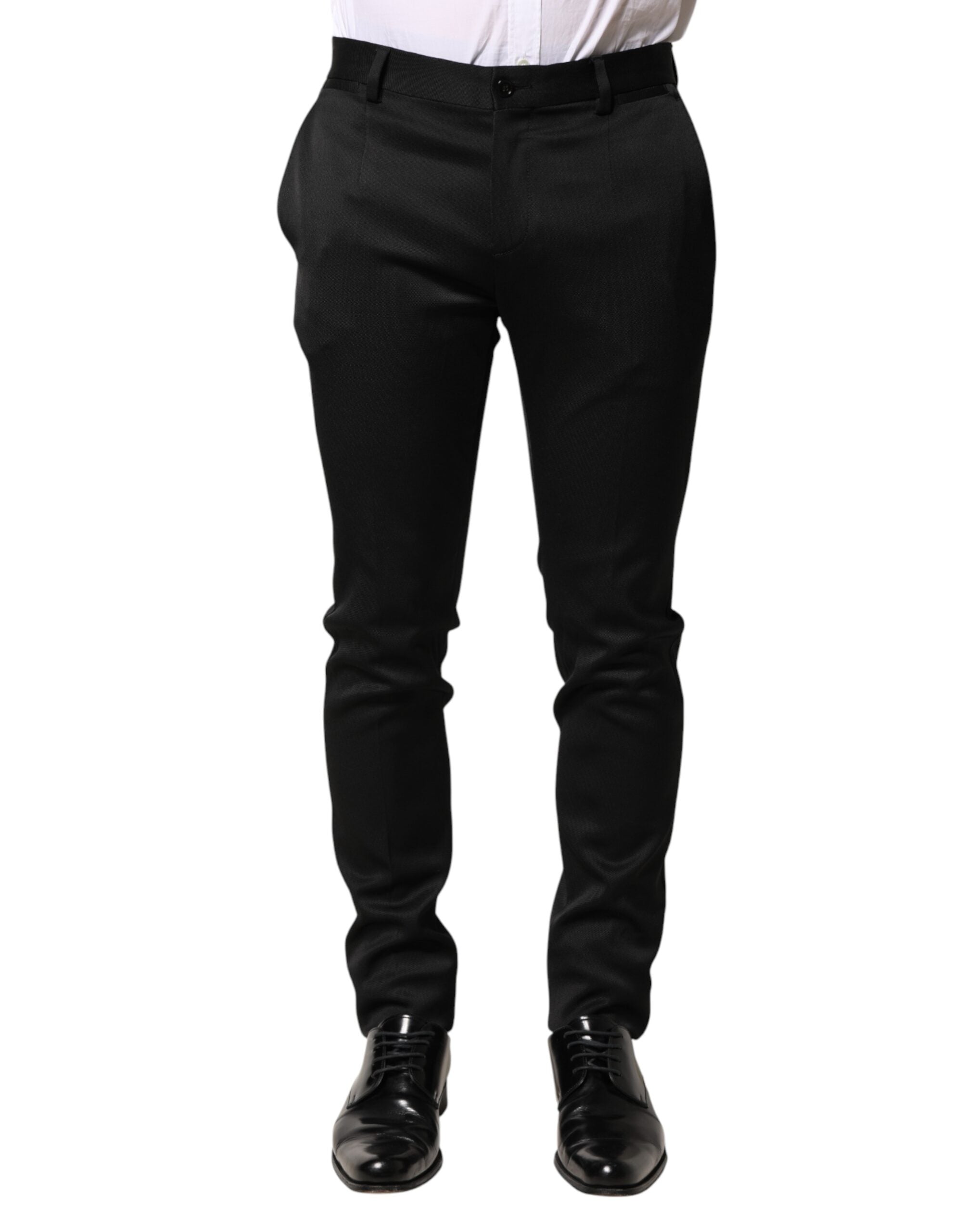 Viscose Dress Trousers — Black