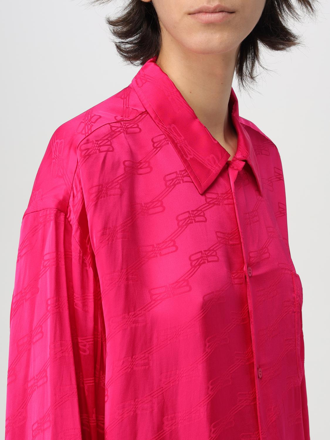 Long-sleeve jacquard-logo shirt - Black