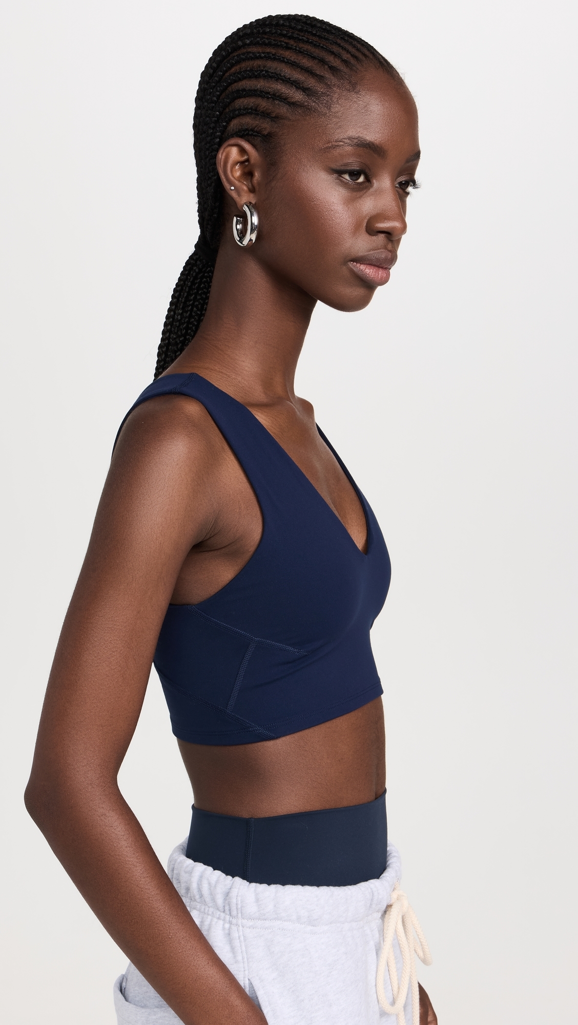 Never Better Crop Cami Midnight Navy