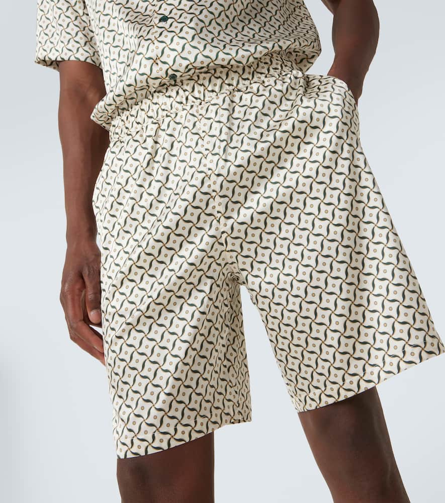 Palma printed silk-blend shorts