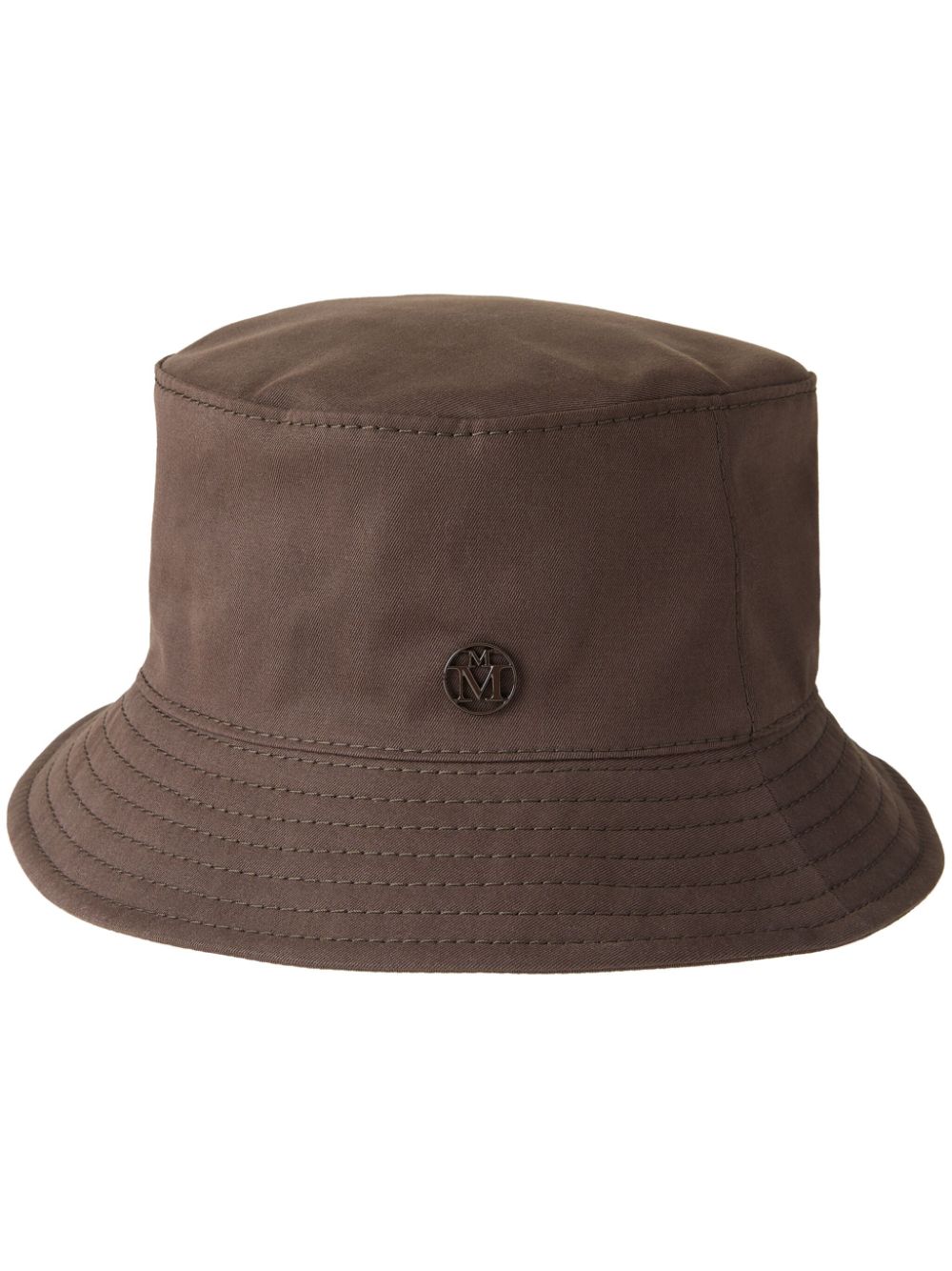 Jason appliqué-logo bucket hat - Brown
