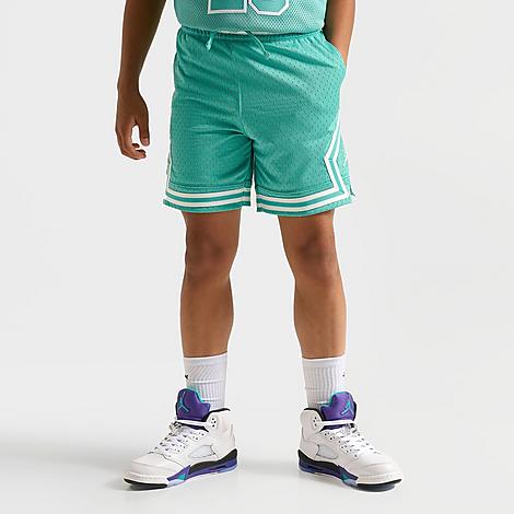 Kids Dri-FIT Diamond Mesh Basketball Shorts in Washed Teal