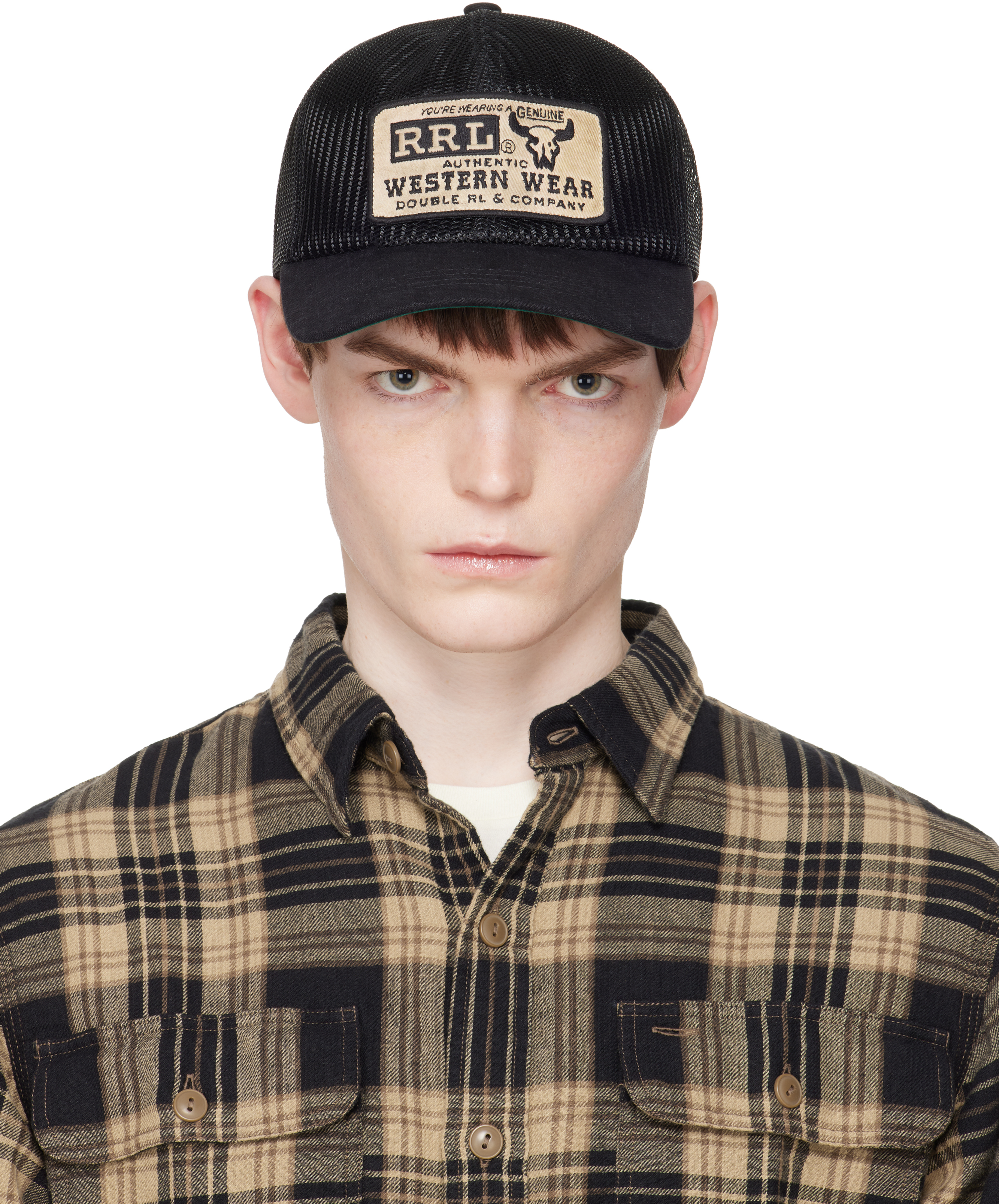 Black Western Trucker Cap
