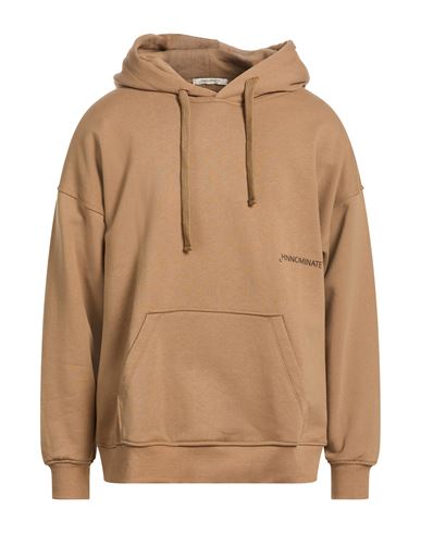Man Sweatshirt Brown Size L Cotton