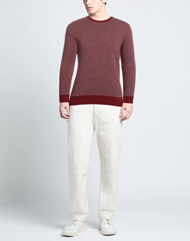 Man Sweater Brick Size XL Wool, Viscose, Polyamide, Cashmere
