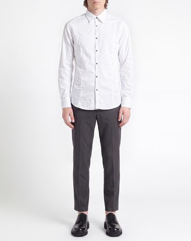 Man Shirt White Size 15 Cotton, Polyamide, Elastane