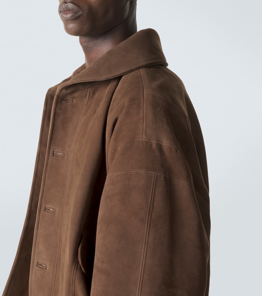 Suede blouson jacket