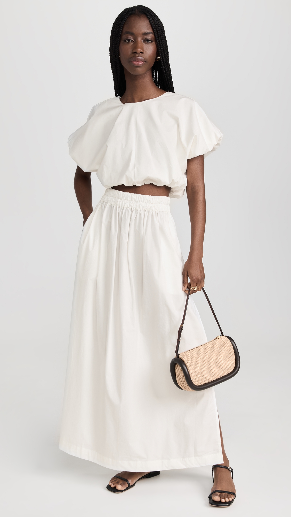 Delia Maxi Skirt Bone