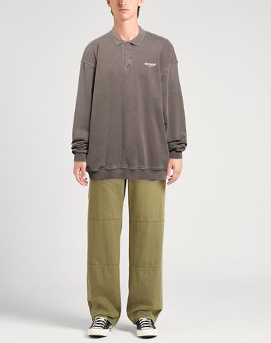 Man Sweatshirt Taupe Size XL Cotton