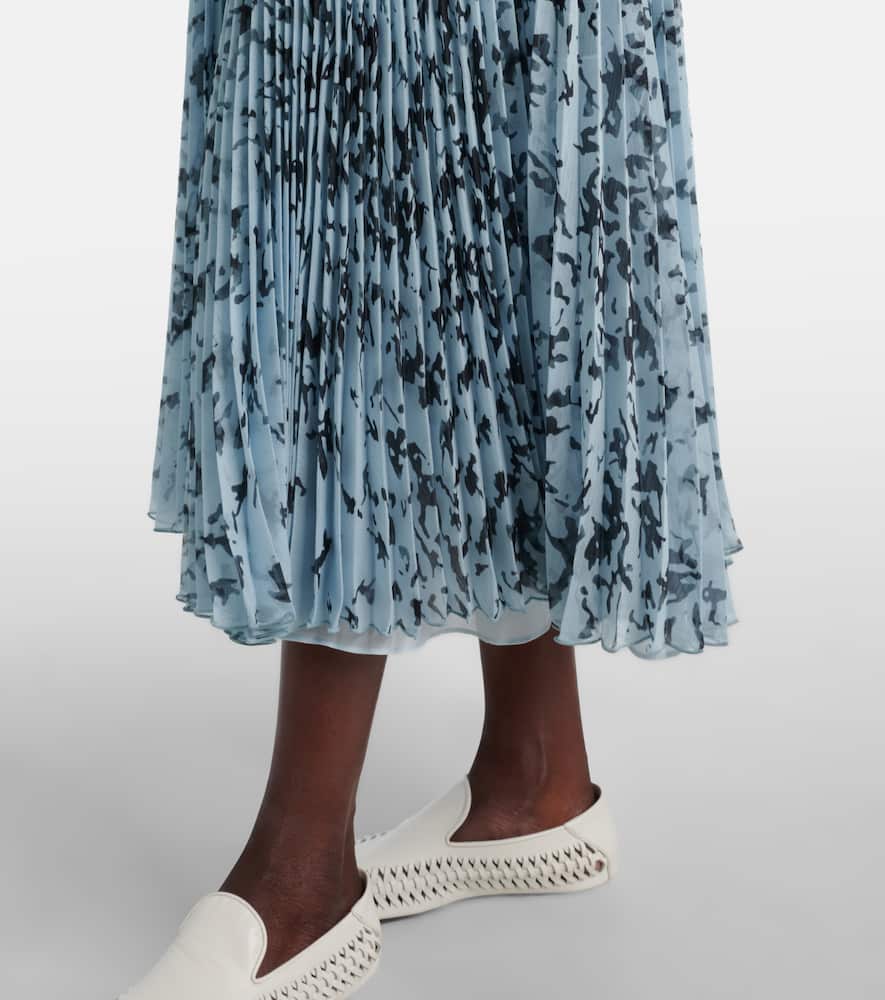 Jones printed chiffon shirt dress
