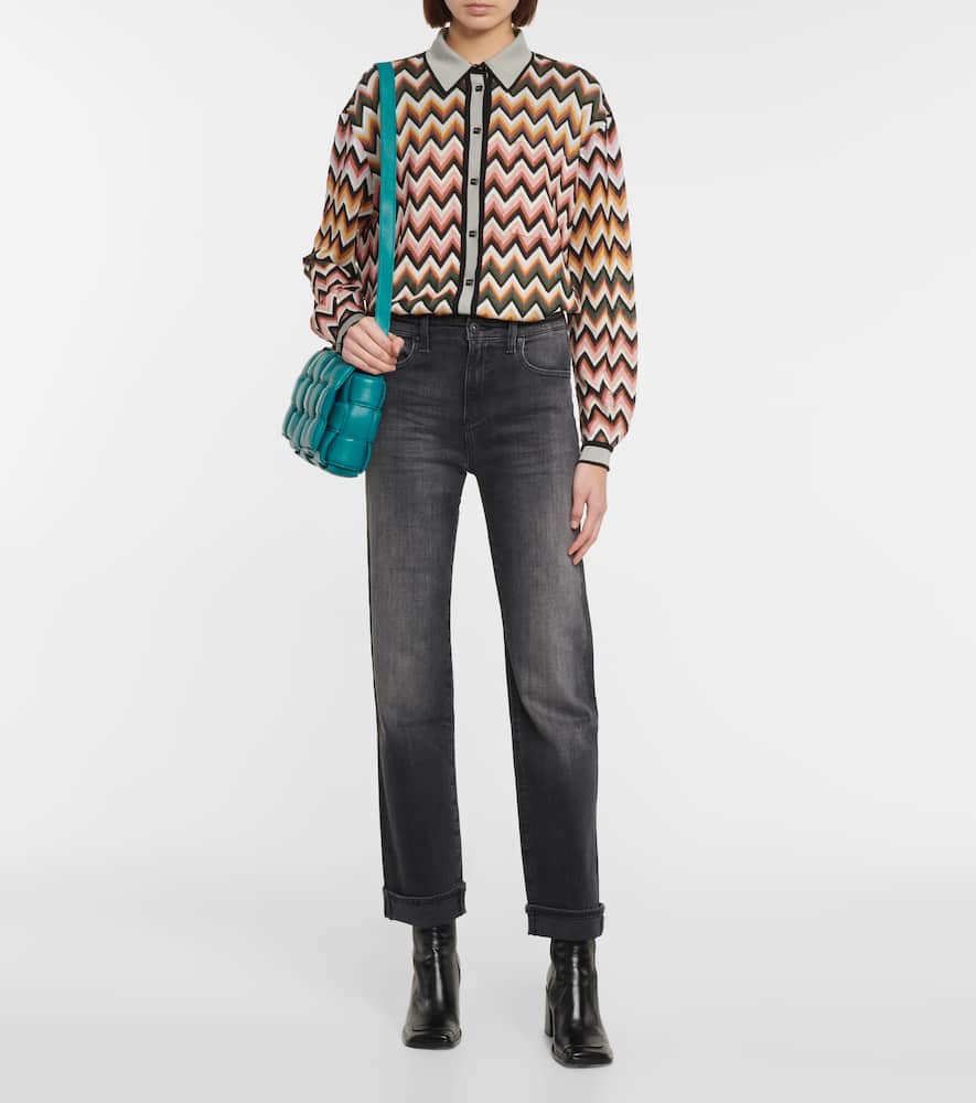 AG Jeans Alexxis high-rise straight jeans
