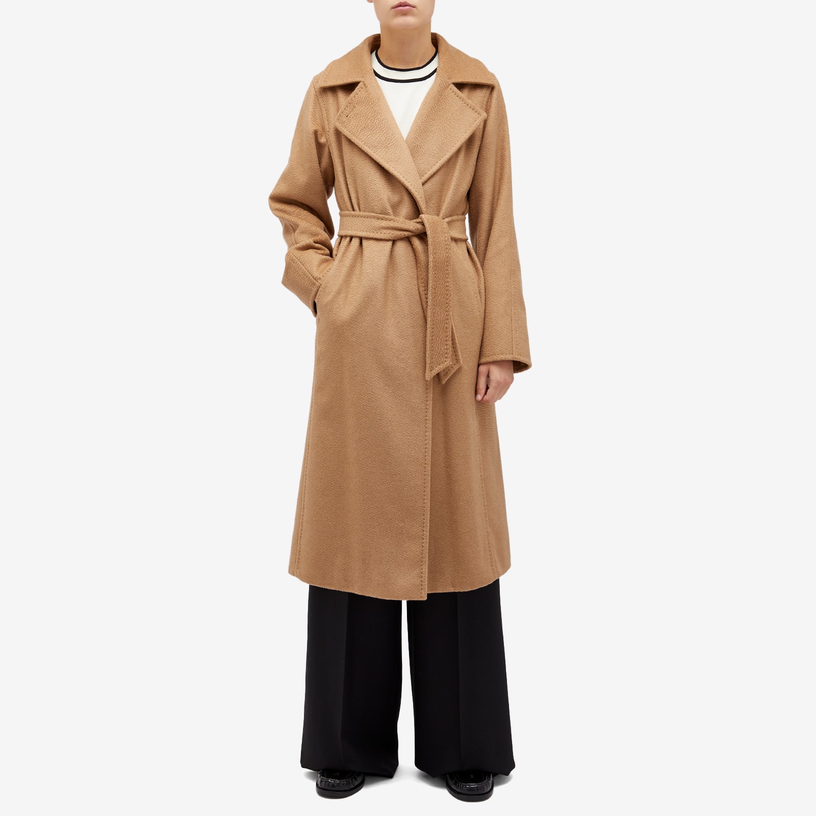 Women's Wool Maxi Coat in Camel