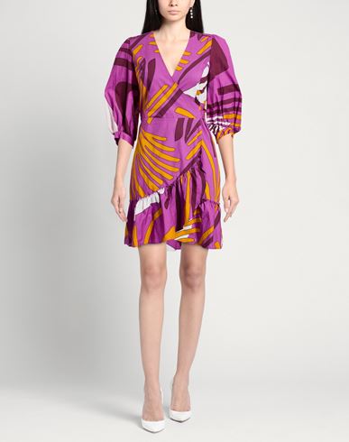 Woman Mini dress Mauve Size 4 Cotton