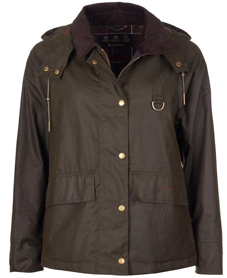 Avon wax-cotton hooded jacket