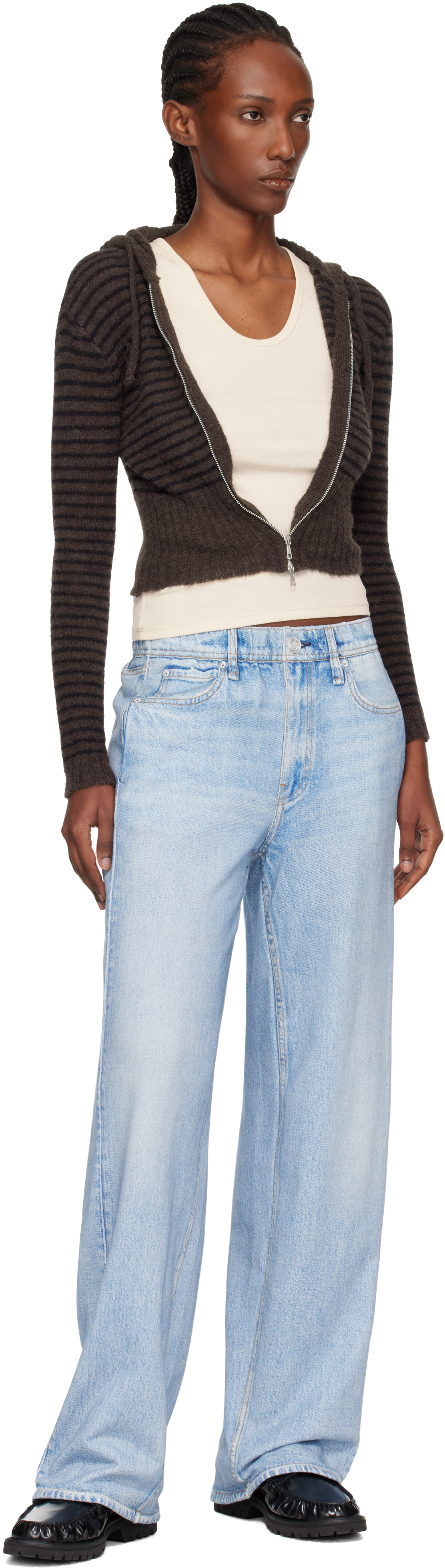 Blue rb Miramar Wide-Leg Jeans