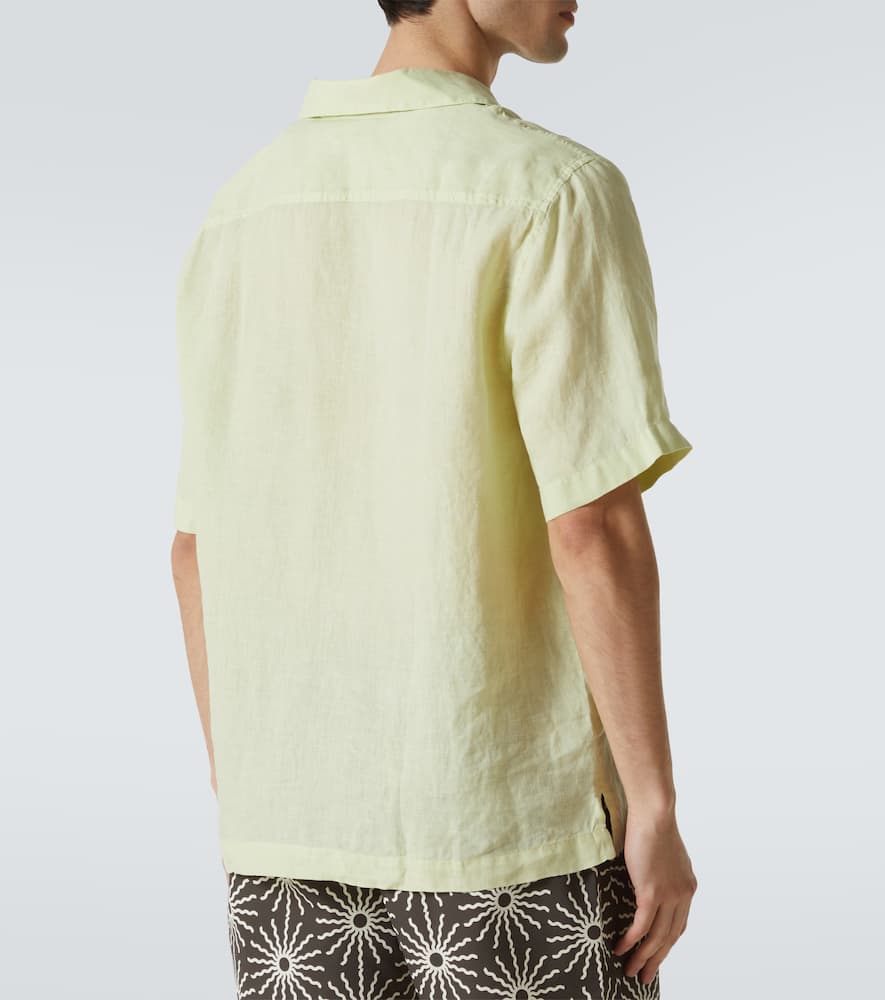 Angelo linen bowling shirt