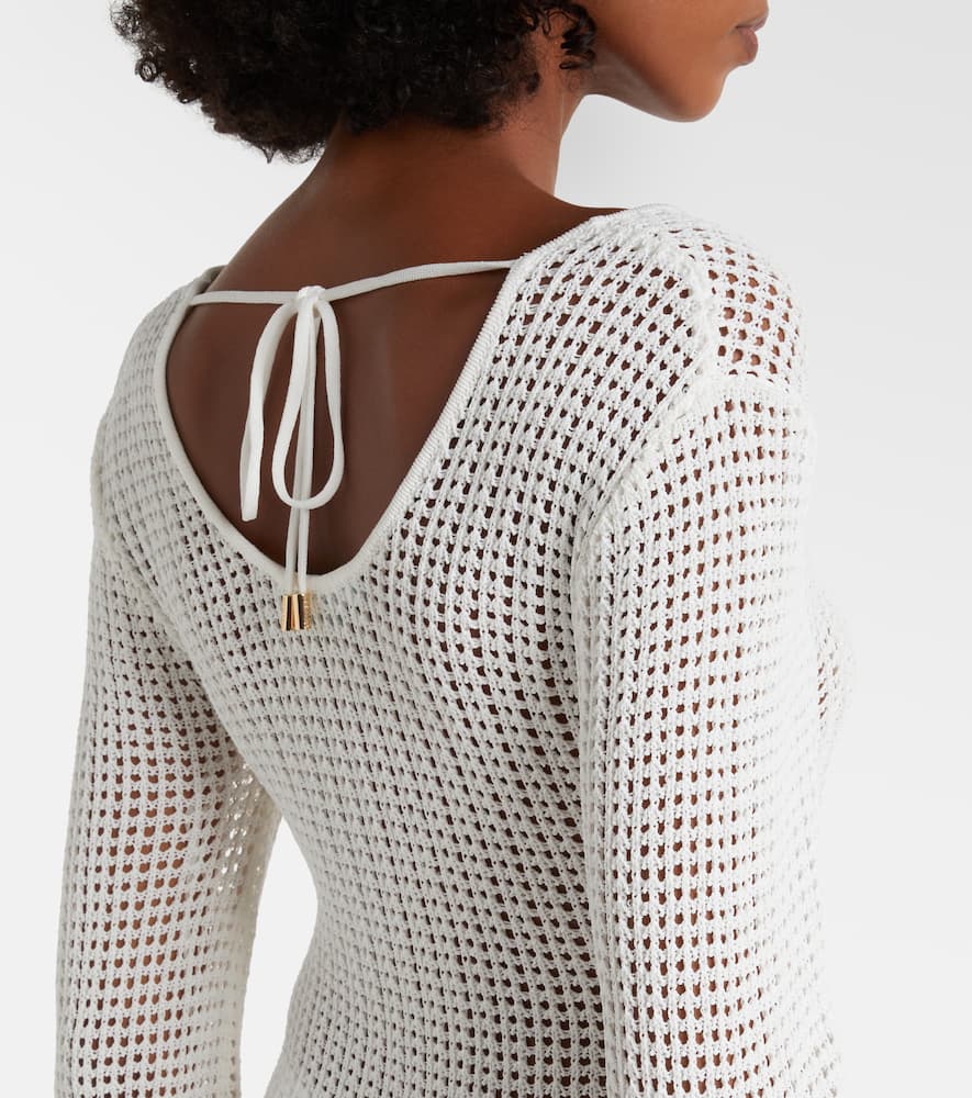 Casey open-knit midi dress