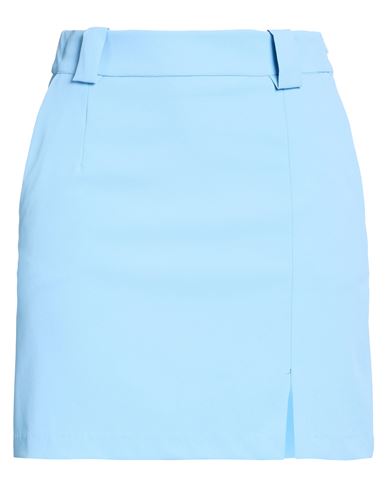 Woman Mini skirt Light blue Size 2 Polyester, Elastane