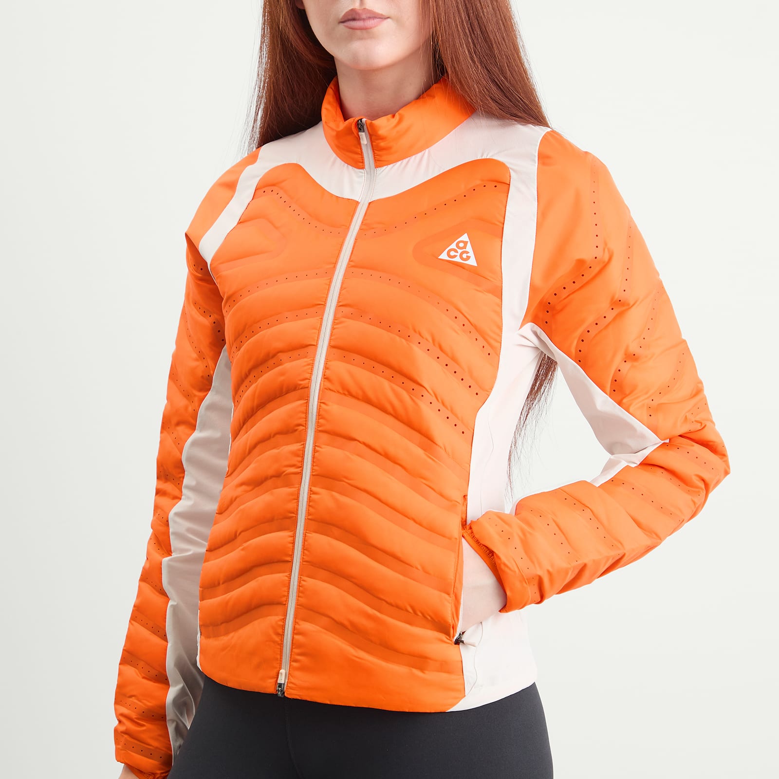 Women's ACG Lava Loft Jacket Safety Orange/Summit White