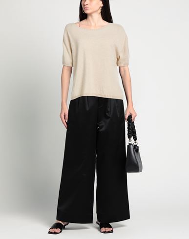 Woman Sweater Sand Size 8 Cashmere