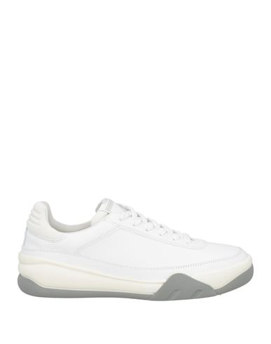 Woman Sneakers White Size 6 Calfskin, Textile fibers