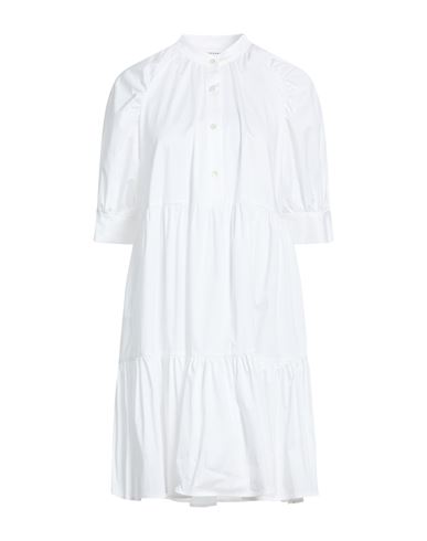 Woman Mini dress White Size 10 Cotton