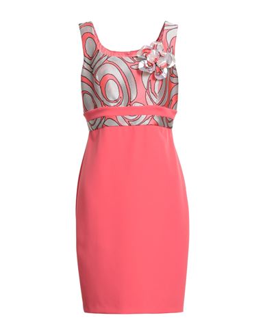 Camilla Milano Woman Midi dress Coral Size 12 Polyester, Elastane, Polyamide