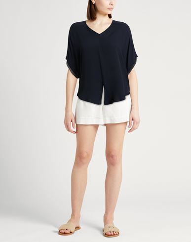Woman Top Midnight blue Size 0 Acetate, Silk, Ecobrass