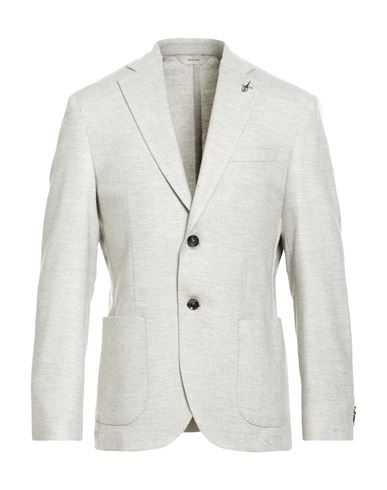 Man Blazer Light grey Size 40 Wool, Viscose, Polyester, Elastane