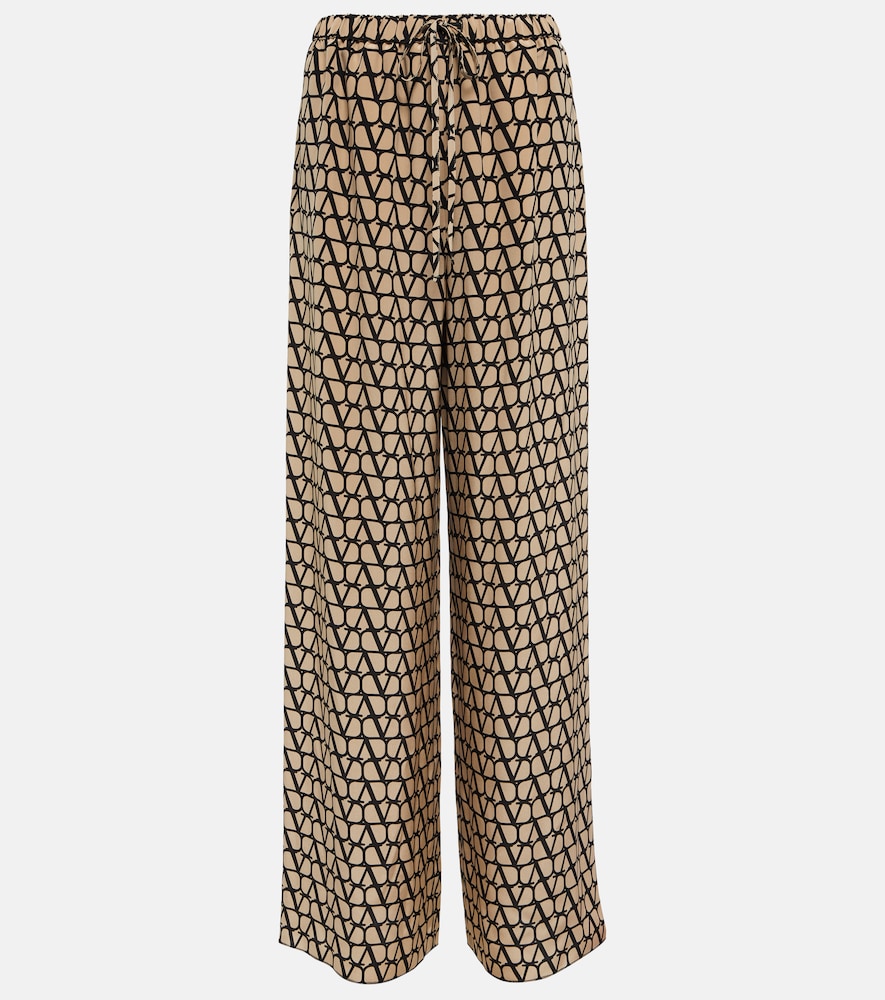 Toile Iconographe silk wide-leg pants