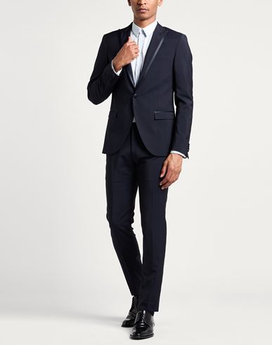 Man Suit Midnight blue Size 44 Virgin Wool, Superkid mohair
