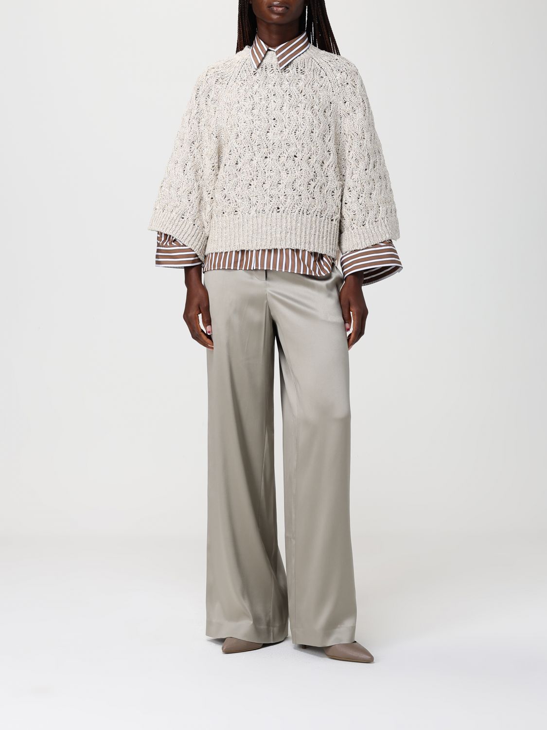 Cardigan Woman color Beige